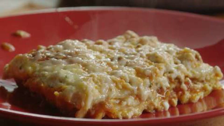 Picture of cooked lasagna on plate